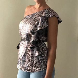 One shoulder blouse